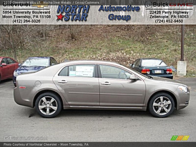 Mocha Steel Metallic / Cocoa/Cashmere 2012 Chevrolet Malibu LT