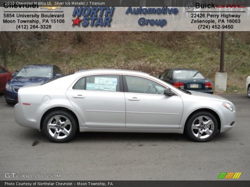 Silver Ice Metallic / Titanium 2012 Chevrolet Malibu LS