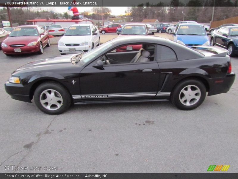 Black / Dark Charcoal 2000 Ford Mustang V6 Coupe