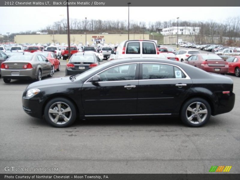 Black Granite Metallic / Ebony 2012 Chevrolet Malibu LT