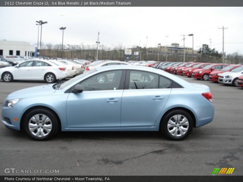 Ice Blue Metallic / Jet Black/Medium Titanium 2012 Chevrolet Cruze LS