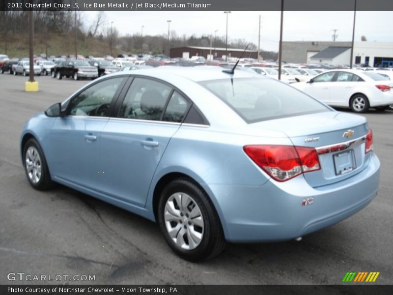 Ice Blue Metallic / Jet Black/Medium Titanium 2012 Chevrolet Cruze LS