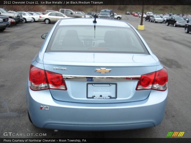 Ice Blue Metallic / Jet Black/Medium Titanium 2012 Chevrolet Cruze LS