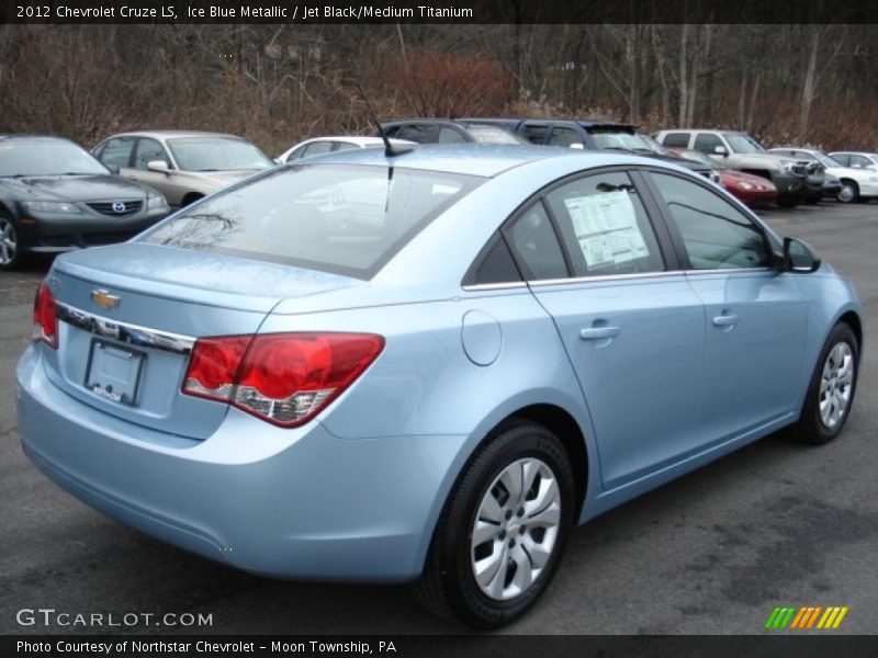 Ice Blue Metallic / Jet Black/Medium Titanium 2012 Chevrolet Cruze LS