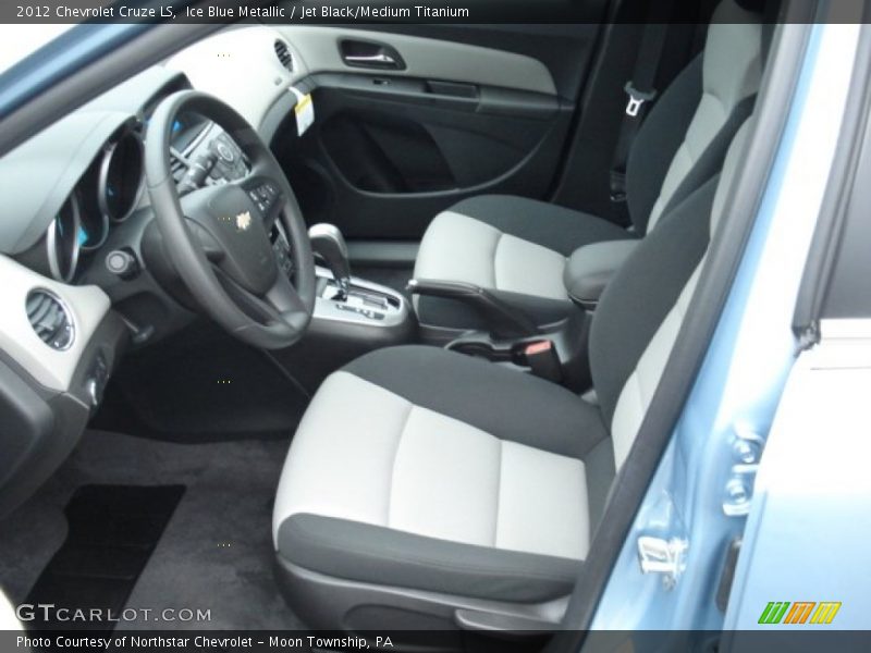 Ice Blue Metallic / Jet Black/Medium Titanium 2012 Chevrolet Cruze LS