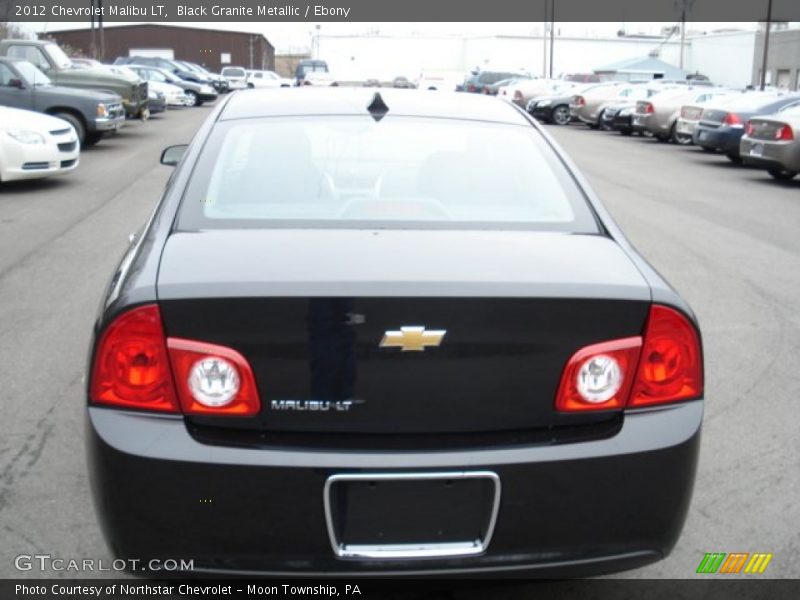 Black Granite Metallic / Ebony 2012 Chevrolet Malibu LT