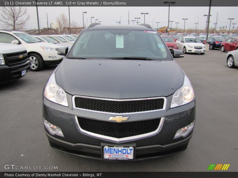 Cyber Gray Metallic / Ebony/Ebony 2011 Chevrolet Traverse LT AWD