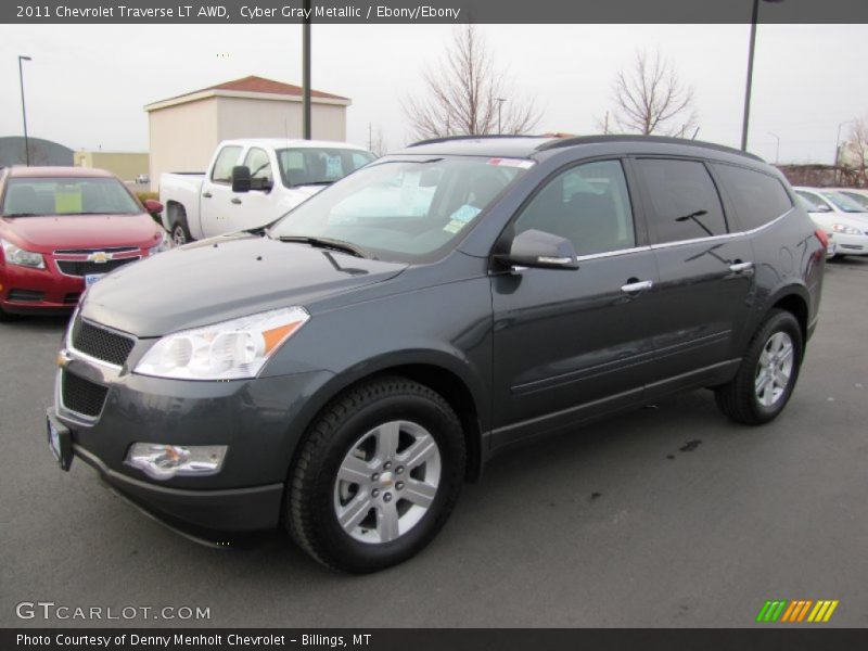 Cyber Gray Metallic / Ebony/Ebony 2011 Chevrolet Traverse LT AWD