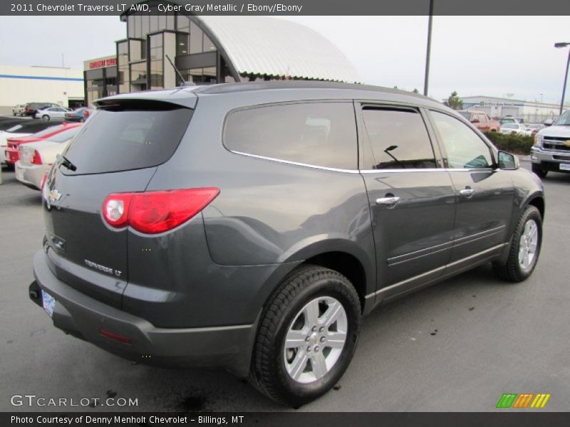 Cyber Gray Metallic / Ebony/Ebony 2011 Chevrolet Traverse LT AWD