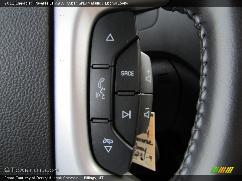 Cyber Gray Metallic / Ebony/Ebony 2011 Chevrolet Traverse LT AWD