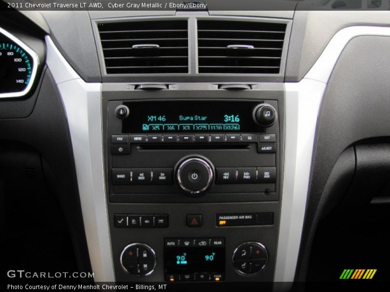 Cyber Gray Metallic / Ebony/Ebony 2011 Chevrolet Traverse LT AWD