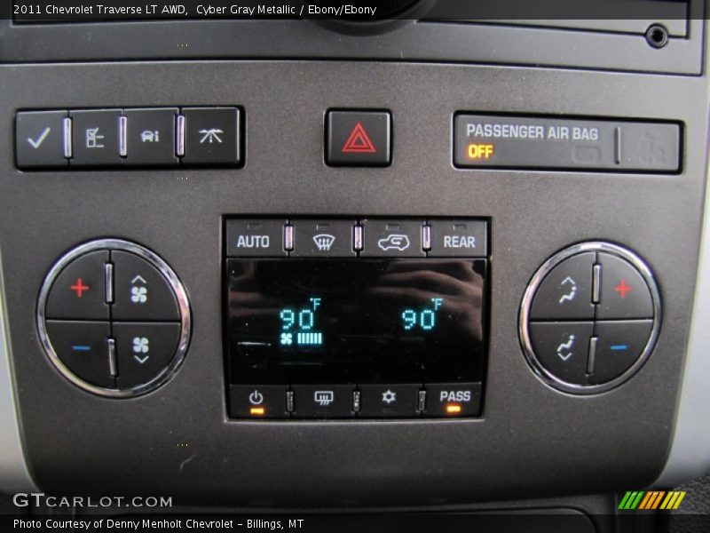 Cyber Gray Metallic / Ebony/Ebony 2011 Chevrolet Traverse LT AWD