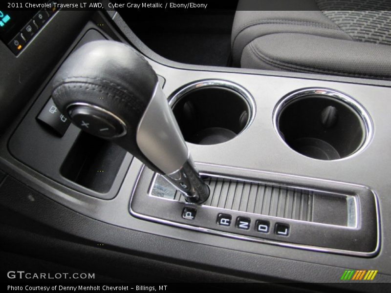 Cyber Gray Metallic / Ebony/Ebony 2011 Chevrolet Traverse LT AWD
