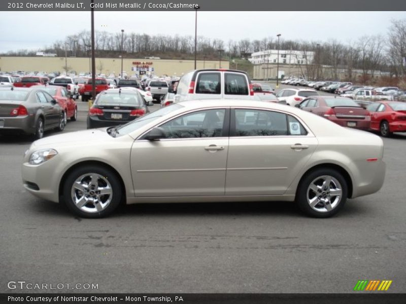 Gold Mist Metallic / Cocoa/Cashmere 2012 Chevrolet Malibu LT