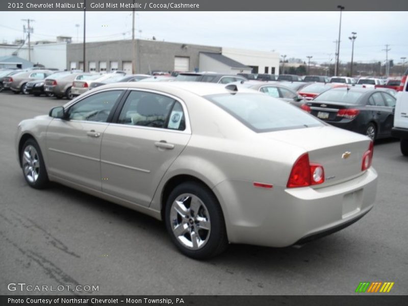 Gold Mist Metallic / Cocoa/Cashmere 2012 Chevrolet Malibu LT