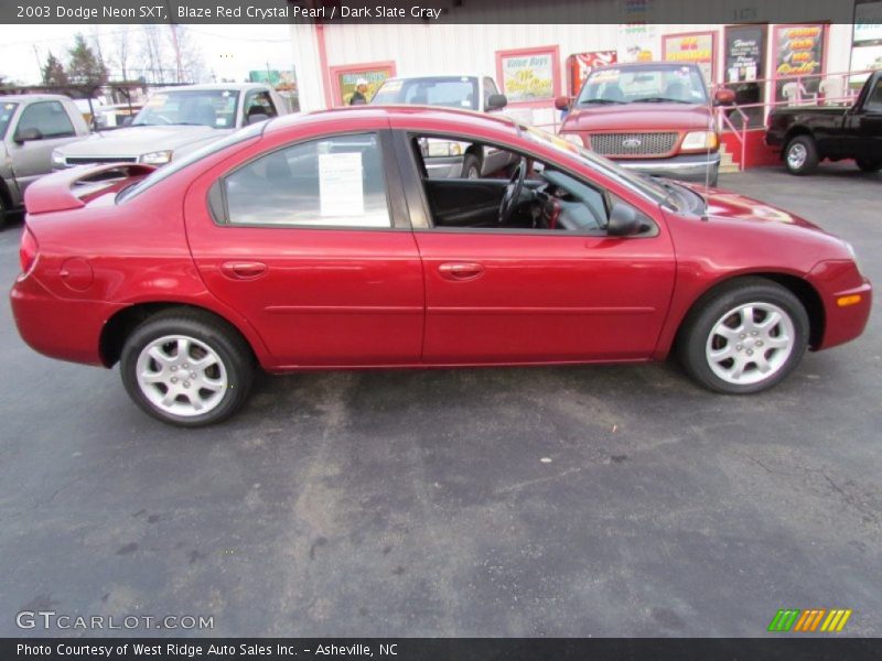 Blaze Red Crystal Pearl / Dark Slate Gray 2003 Dodge Neon SXT