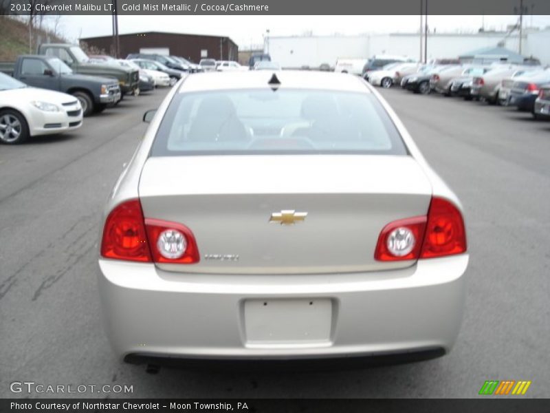 Gold Mist Metallic / Cocoa/Cashmere 2012 Chevrolet Malibu LT