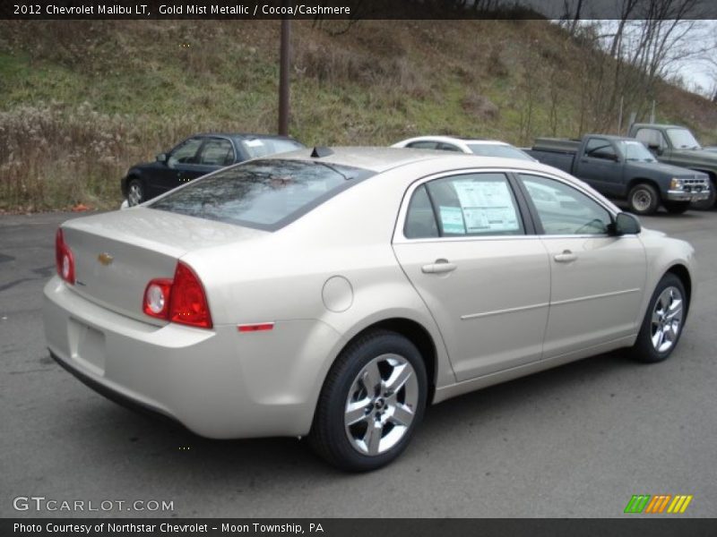 Gold Mist Metallic / Cocoa/Cashmere 2012 Chevrolet Malibu LT