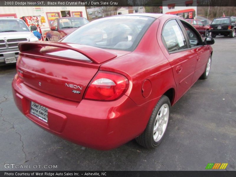 Blaze Red Crystal Pearl / Dark Slate Gray 2003 Dodge Neon SXT