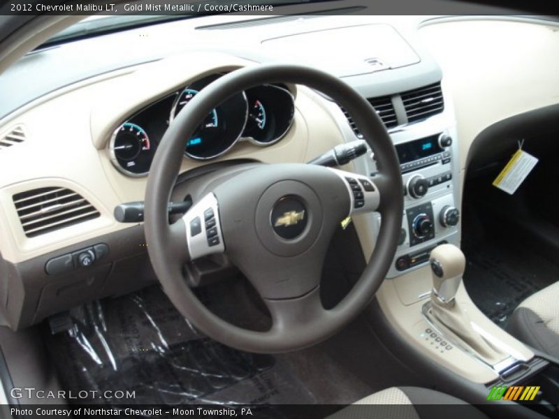 Gold Mist Metallic / Cocoa/Cashmere 2012 Chevrolet Malibu LT