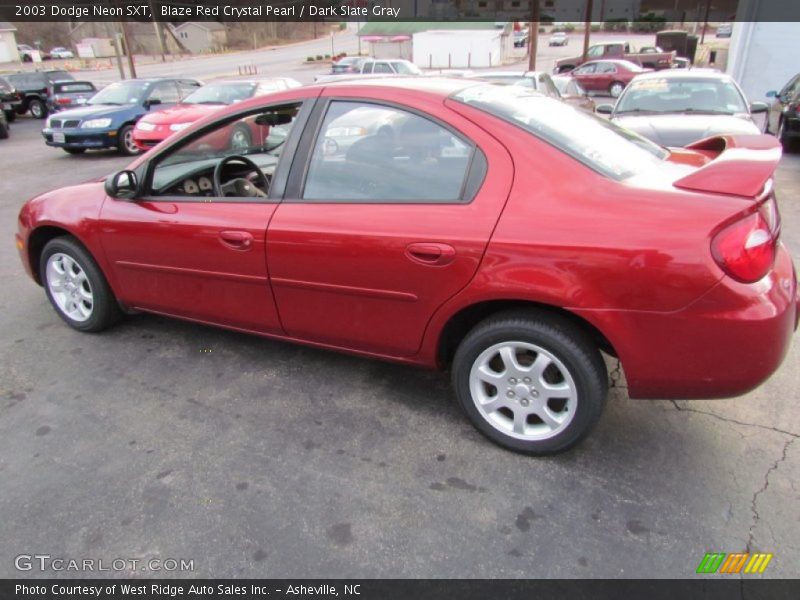 Blaze Red Crystal Pearl / Dark Slate Gray 2003 Dodge Neon SXT