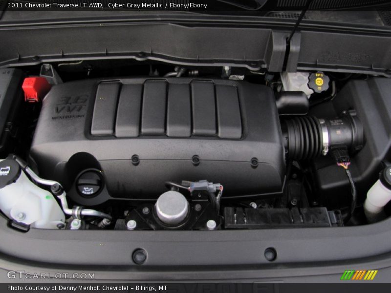 Cyber Gray Metallic / Ebony/Ebony 2011 Chevrolet Traverse LT AWD