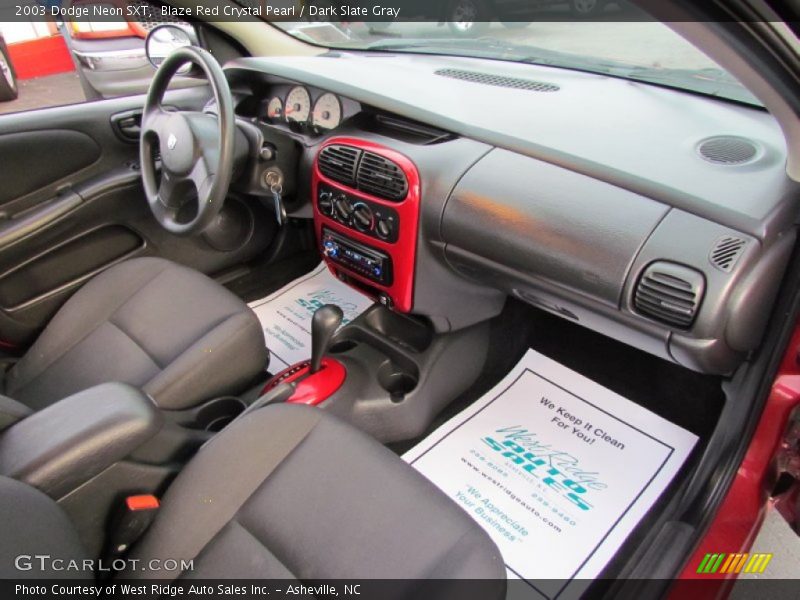 Blaze Red Crystal Pearl / Dark Slate Gray 2003 Dodge Neon SXT