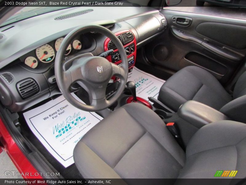 Blaze Red Crystal Pearl / Dark Slate Gray 2003 Dodge Neon SXT
