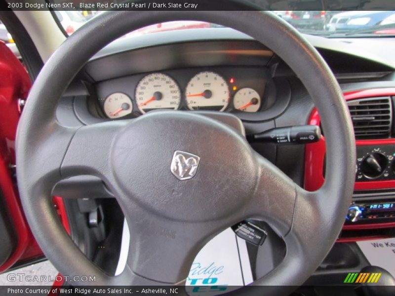 Blaze Red Crystal Pearl / Dark Slate Gray 2003 Dodge Neon SXT