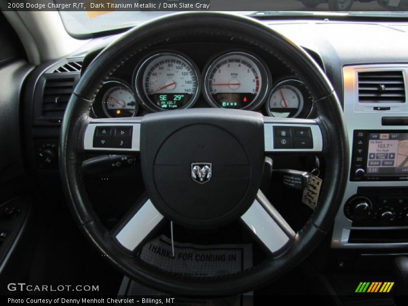 Dark Titanium Metallic / Dark Slate Gray 2008 Dodge Charger R/T