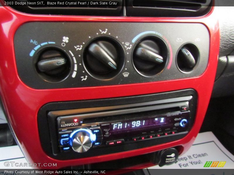 Blaze Red Crystal Pearl / Dark Slate Gray 2003 Dodge Neon SXT