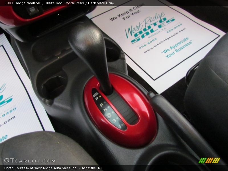 Blaze Red Crystal Pearl / Dark Slate Gray 2003 Dodge Neon SXT