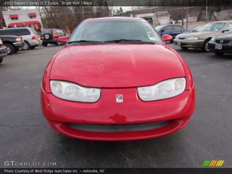 Bright Red / Black 2002 Saturn S Series SC2 Coupe
