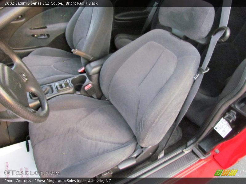 Bright Red / Black 2002 Saturn S Series SC2 Coupe