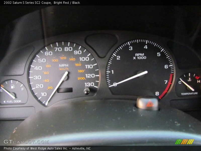 Bright Red / Black 2002 Saturn S Series SC2 Coupe