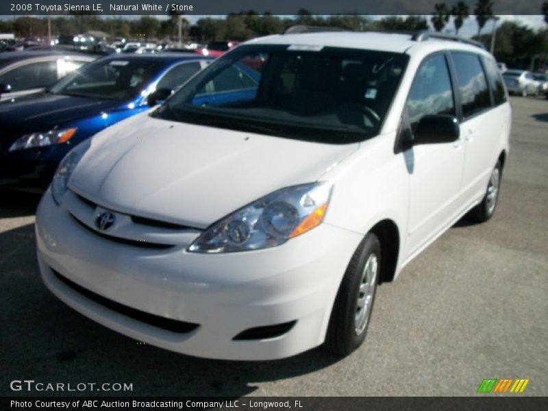 Natural White / Stone 2008 Toyota Sienna LE