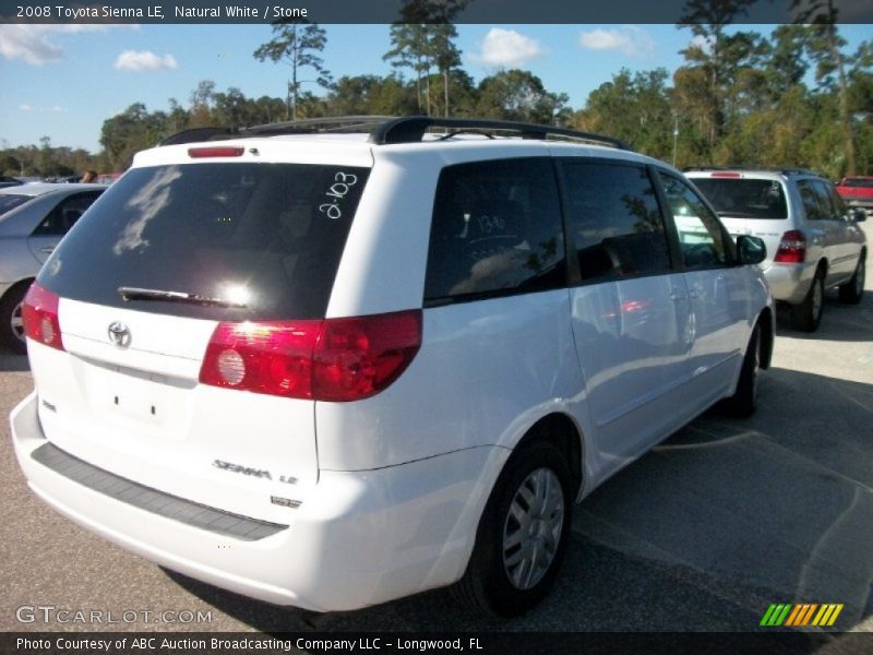 Natural White / Stone 2008 Toyota Sienna LE