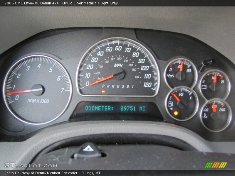 Liquid Silver Metallic / Light Gray 2006 GMC Envoy XL Denali 4x4