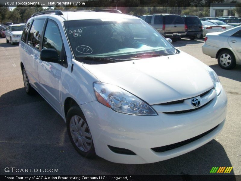 Natural White / Stone 2008 Toyota Sienna LE