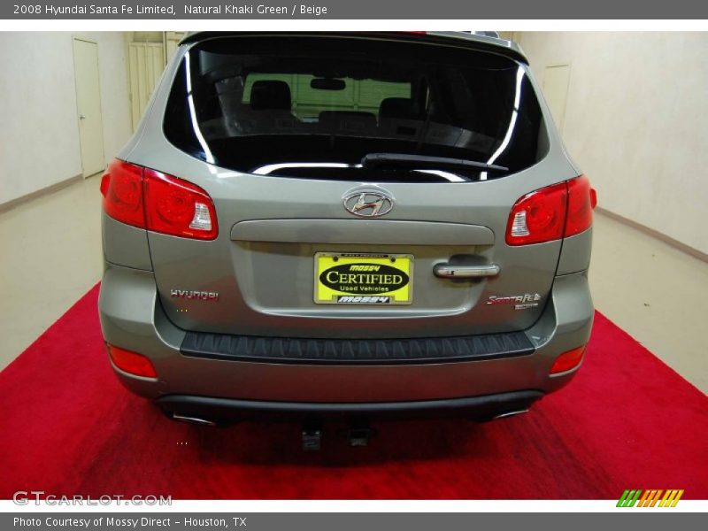 Natural Khaki Green / Beige 2008 Hyundai Santa Fe Limited
