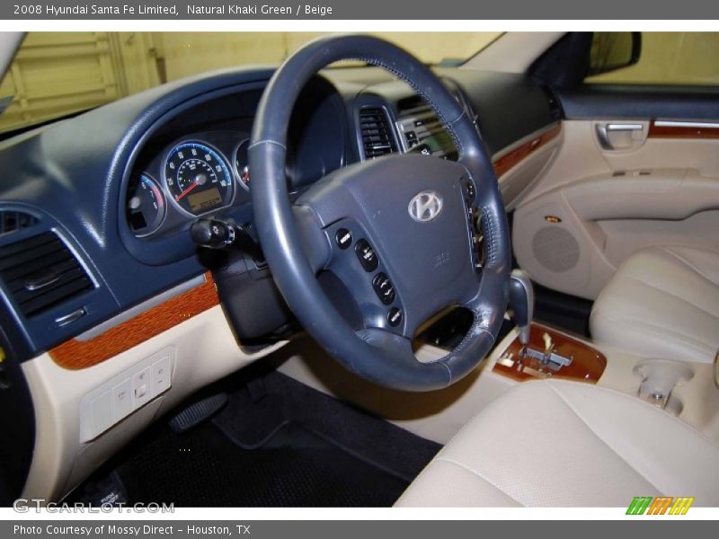 Natural Khaki Green / Beige 2008 Hyundai Santa Fe Limited