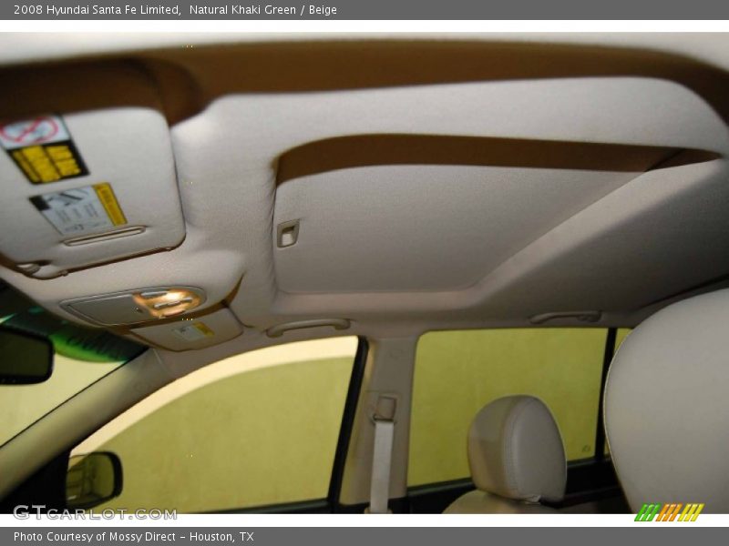 Natural Khaki Green / Beige 2008 Hyundai Santa Fe Limited