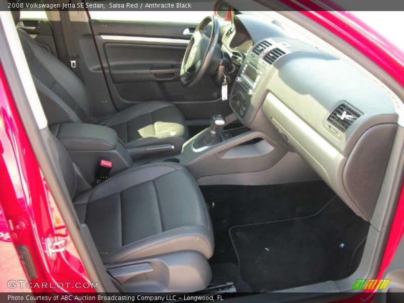 Salsa Red / Anthracite Black 2008 Volkswagen Jetta SE Sedan