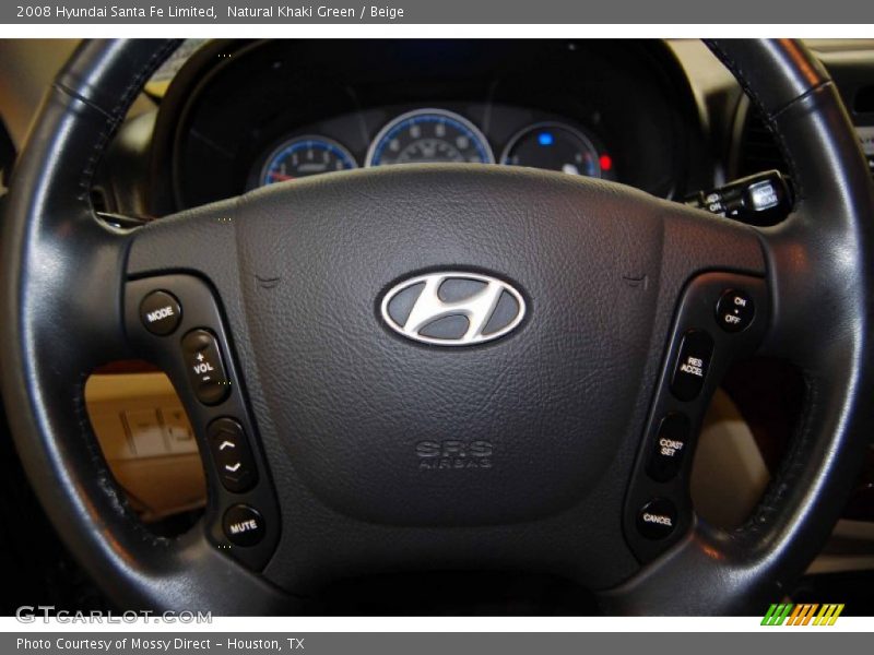 Natural Khaki Green / Beige 2008 Hyundai Santa Fe Limited