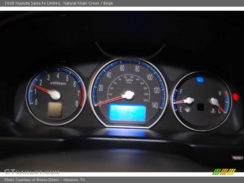 Natural Khaki Green / Beige 2008 Hyundai Santa Fe Limited