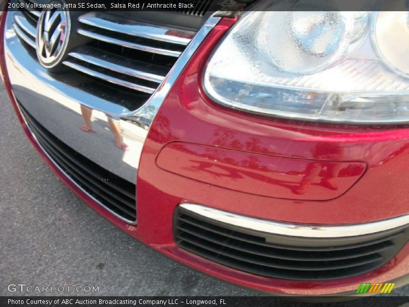 Salsa Red / Anthracite Black 2008 Volkswagen Jetta SE Sedan