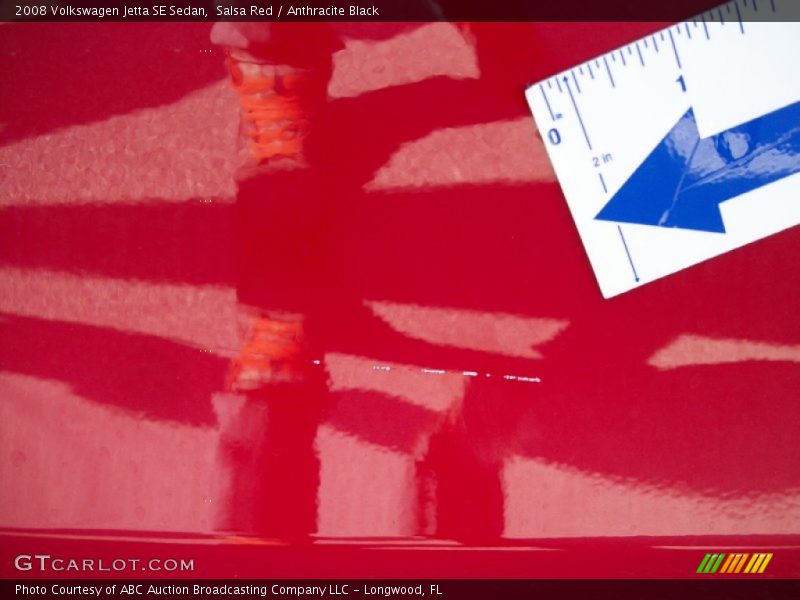 Salsa Red / Anthracite Black 2008 Volkswagen Jetta SE Sedan