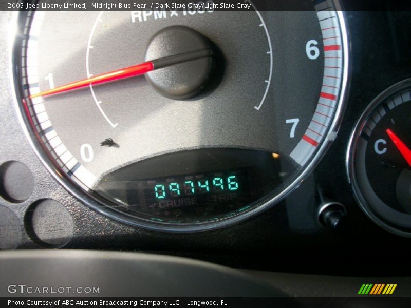 Midnight Blue Pearl / Dark Slate Gray/Light Slate Gray 2005 Jeep Liberty Limited