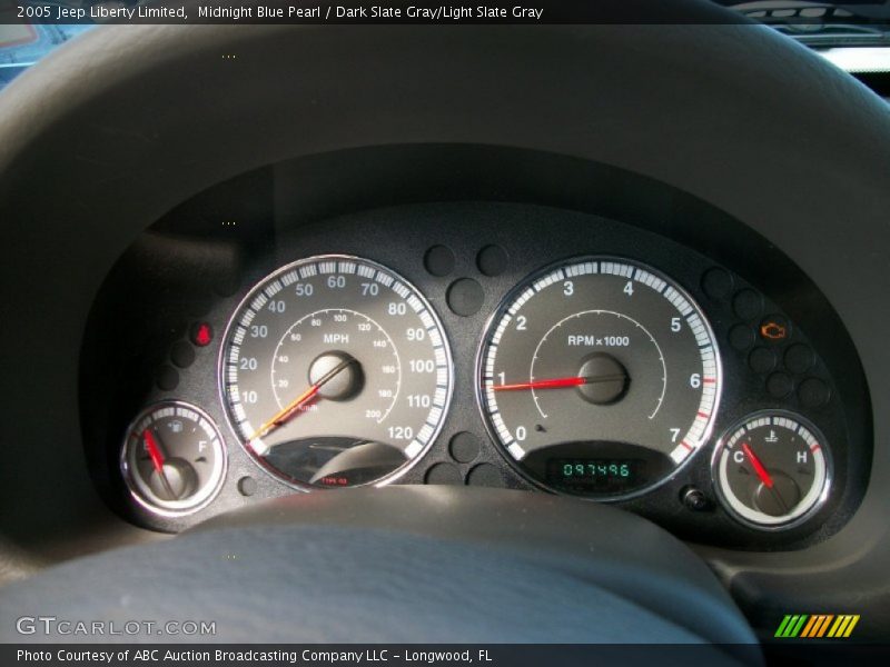 Midnight Blue Pearl / Dark Slate Gray/Light Slate Gray 2005 Jeep Liberty Limited