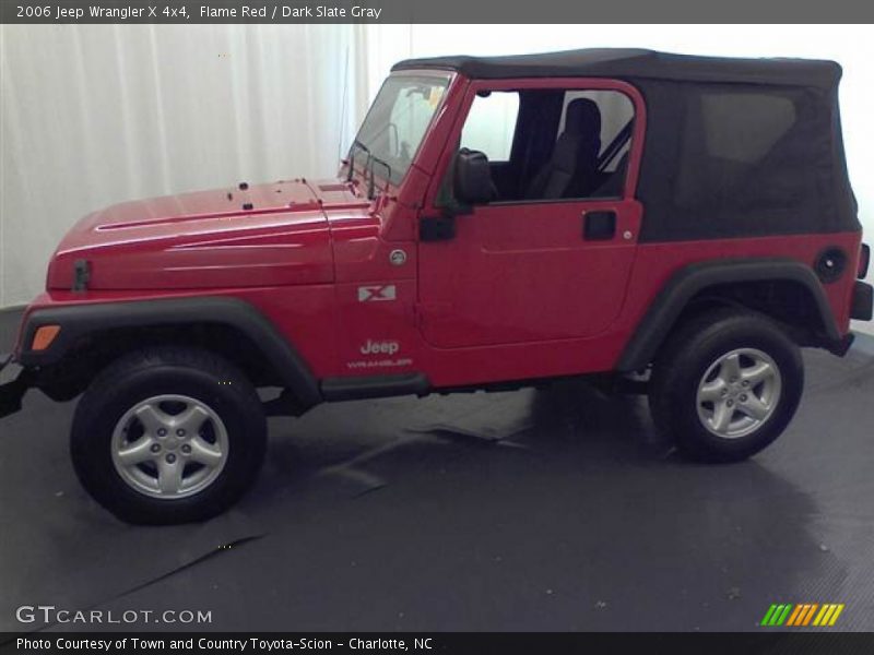 Flame Red / Dark Slate Gray 2006 Jeep Wrangler X 4x4